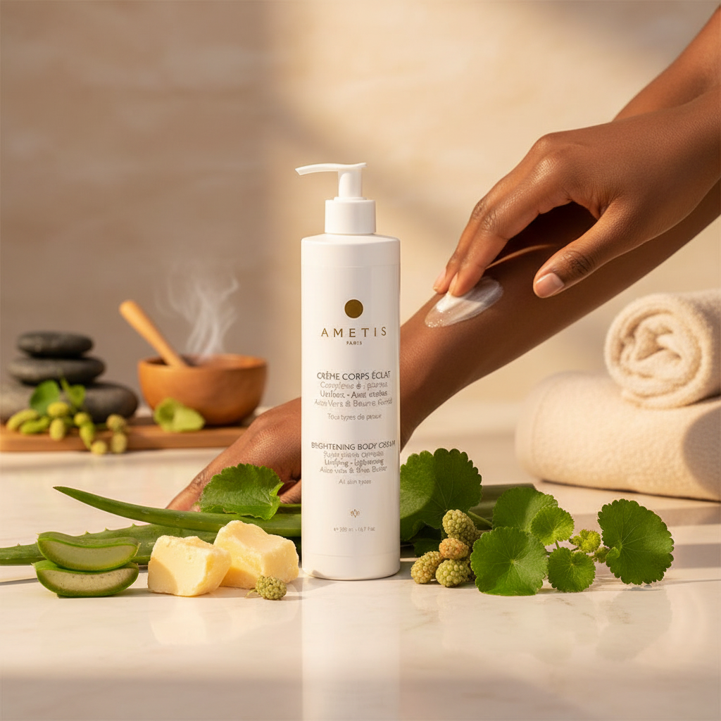 AMETIS | Stralende bodycrème - Verenigend & Anti-donkere vlekken - Aloë vera & sheaboter | 500 ML